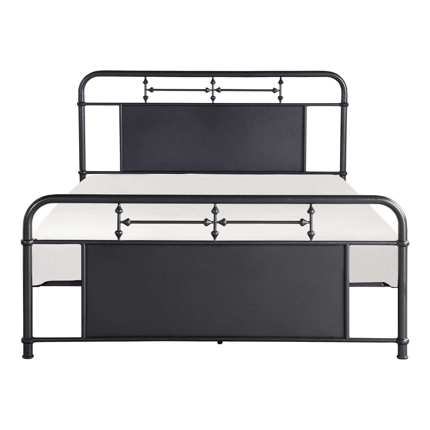 Homelegance Queen Bed Blanchard Mottled Silver Finish 4982-1