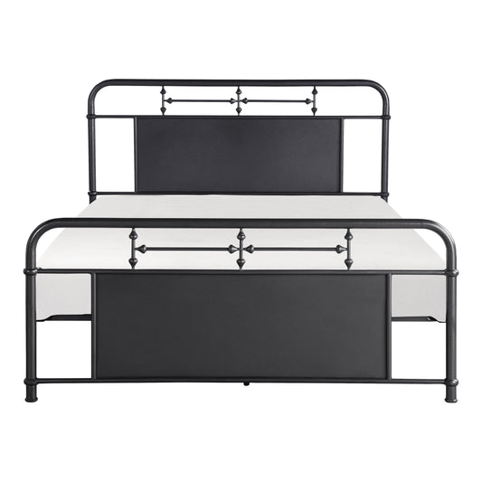 Homelegance Queen Bed Blanchard Mottled Silver Finish 4982-1