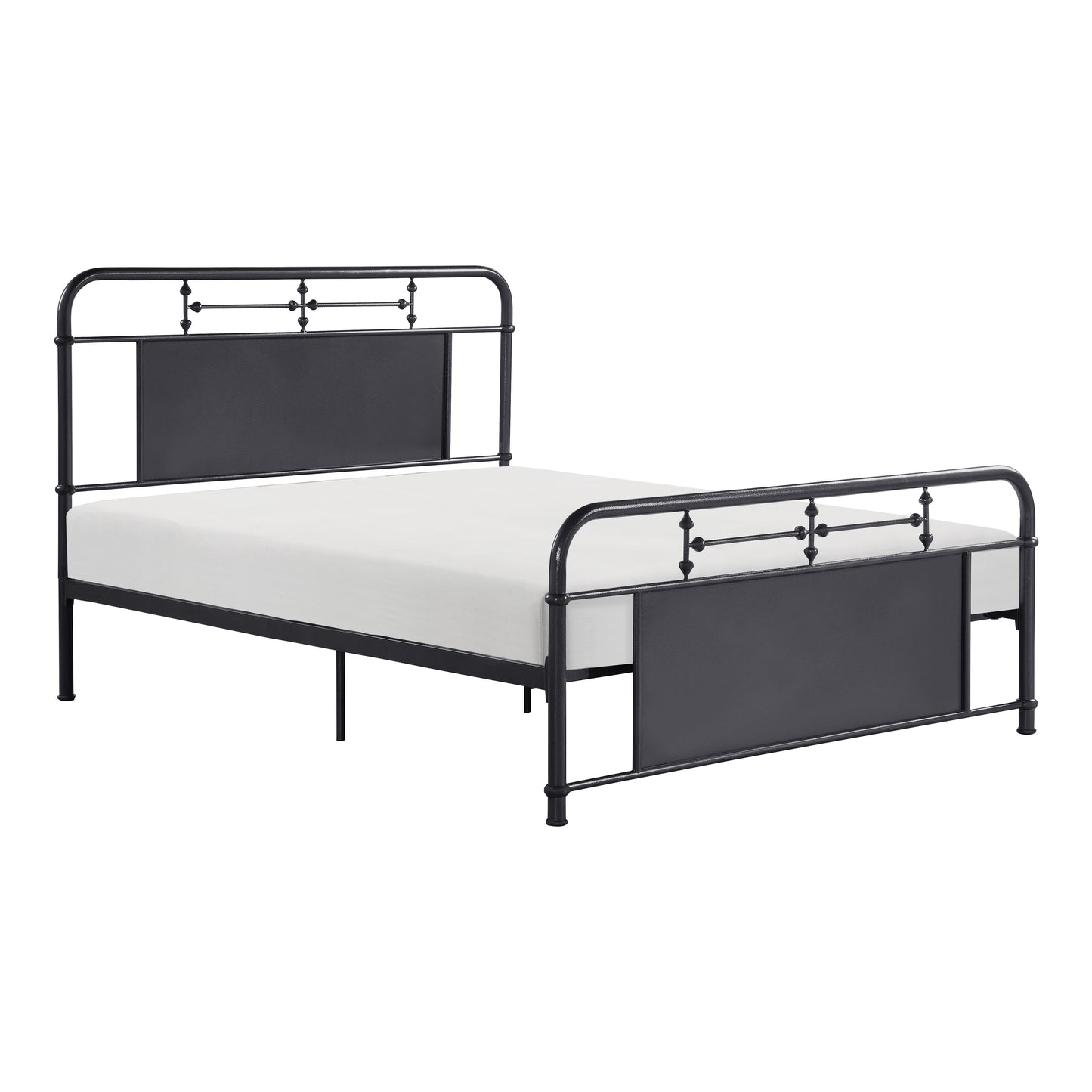 Homelegance Queen Bed Blanchard Mottled Silver Finish 4982-1