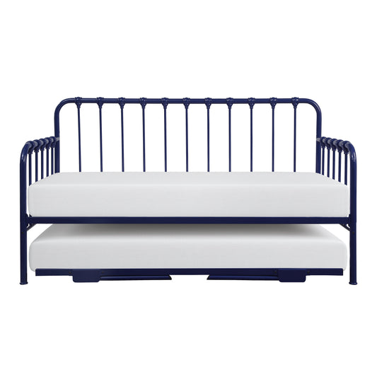 Homelegance Daybed with Lift-up Trundle Navy Blue Finish 4983BU-NT