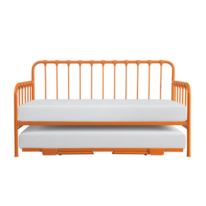 Homelegance Daybed with Lift-up Trundle in Vibrant Orange 4983RN-NT