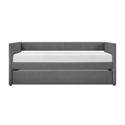 Homelegance Trudy Daybed with Trundle Dark Gray Upholstery 4987DG