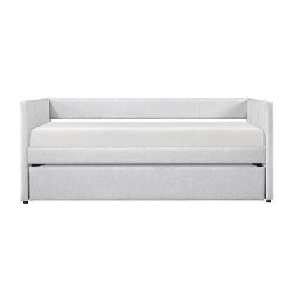 Homelegance Trudy Daybed with Trundle Gray Fabric 4987GY