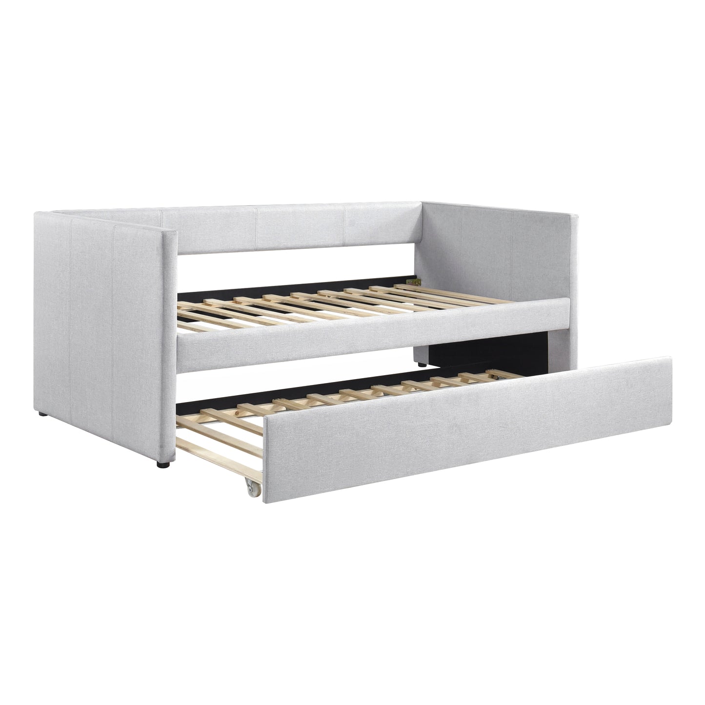 Homelegance Trudy Daybed with Trundle Gray Fabric 4987GY