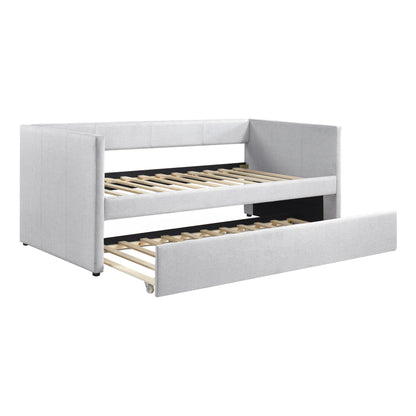 Homelegance Trudy Daybed with Trundle Gray Fabric 4987GY