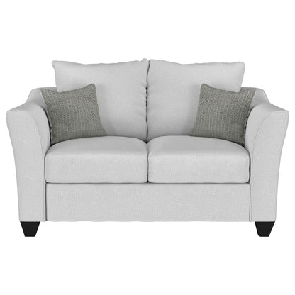 Salizar Upholstered Flared Arm Loveseat Sand