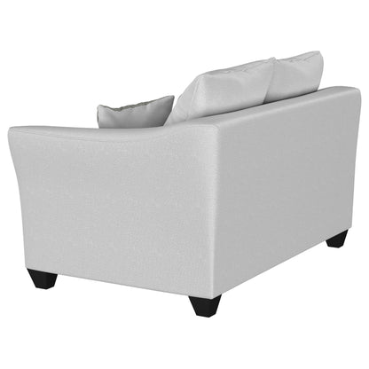 Salizar Upholstered Flared Arm Loveseat Sand