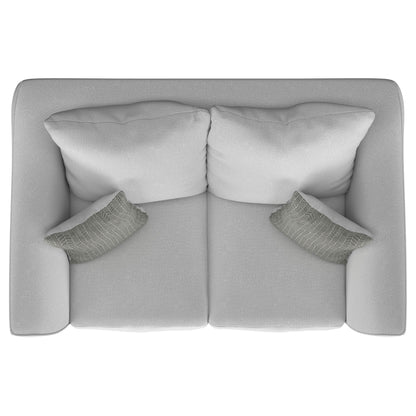 Salizar Upholstered Flared Arm Loveseat Sand