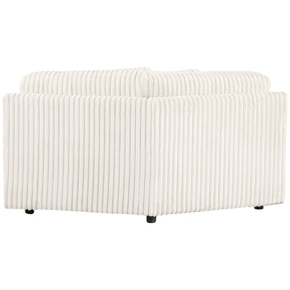Emberson Upholstered Wedge Ivory