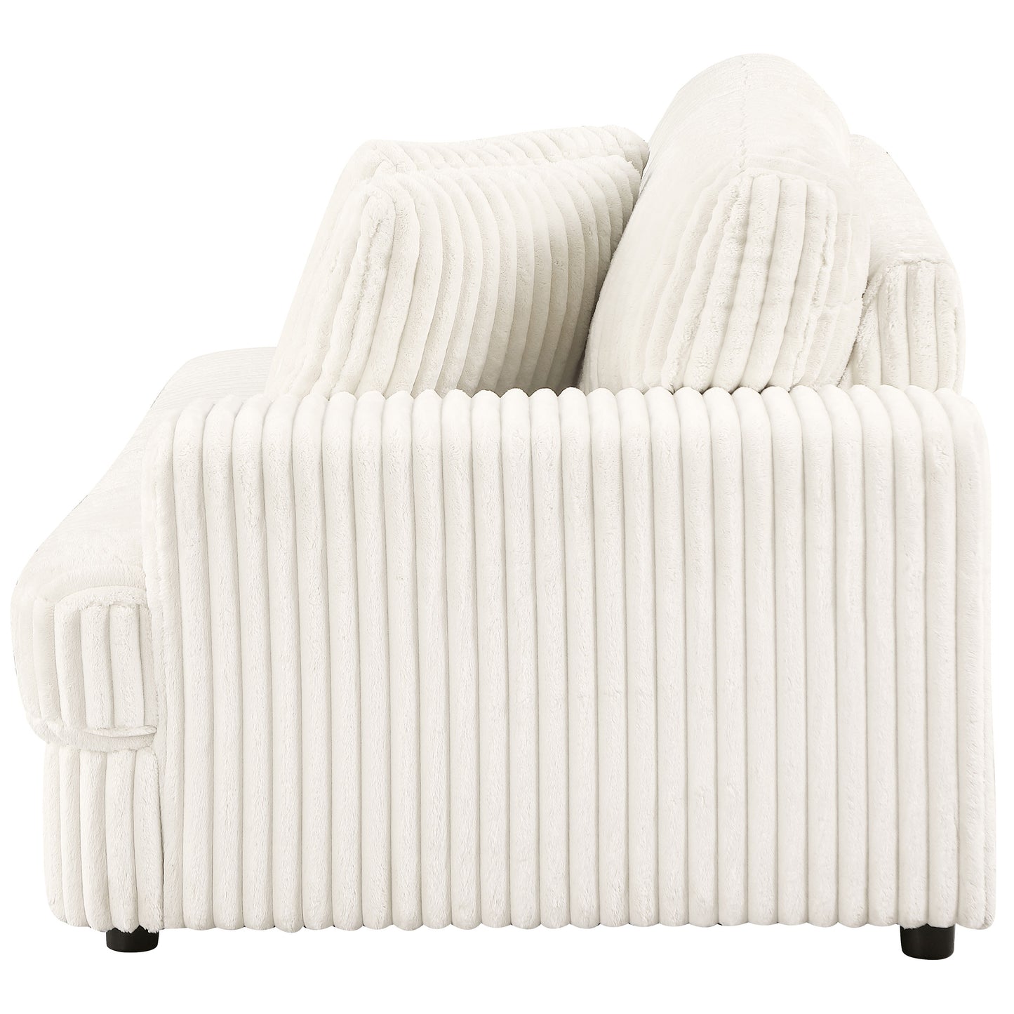 Emberson Upholstered RAF Cuddler Ivory