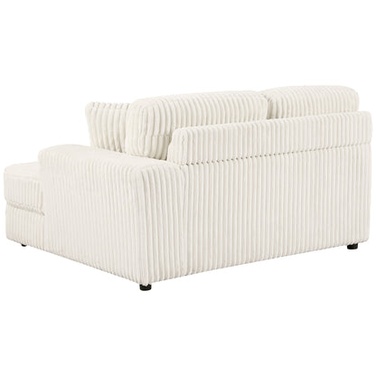 Emberson Upholstered RAF Cuddler Ivory