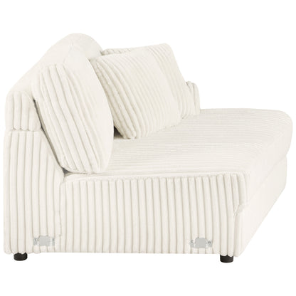 Emberson Upholstered RAF Cuddler Ivory