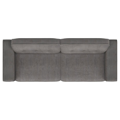 Deerhurst 3-piece Upholstered Track Arm Sofa Set Charcoal