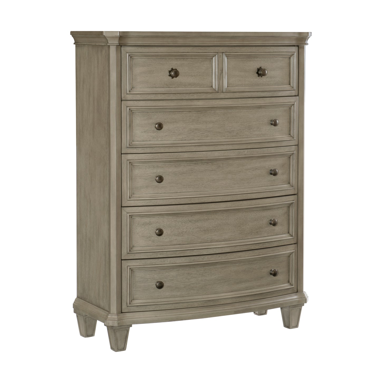 Homelegance Chest Vermillion Gray Cashmere Elegant Design with Walnut Inlay 5442-9