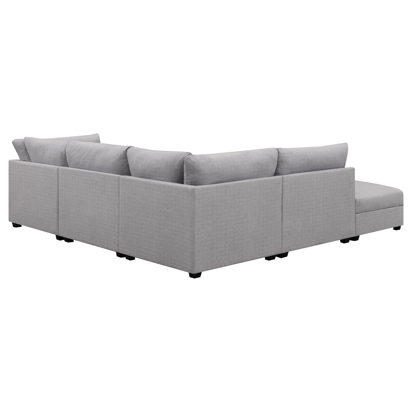 Cambria 5-piece Upholstered Modular Sectional Sofa Grey