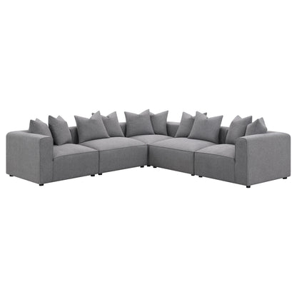 Jennifer Upholstered Corner Chair Grey
