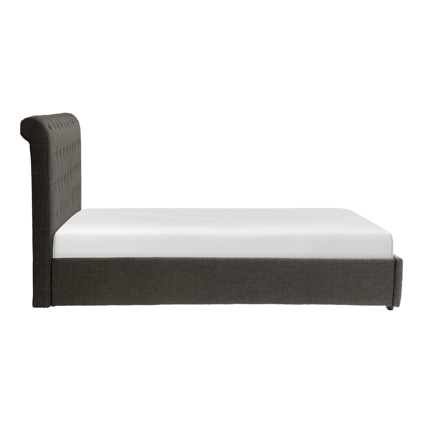 Homelegance Queen Bed Baldwyn Dark Gray Upholstery Elegant Design 5789N-1