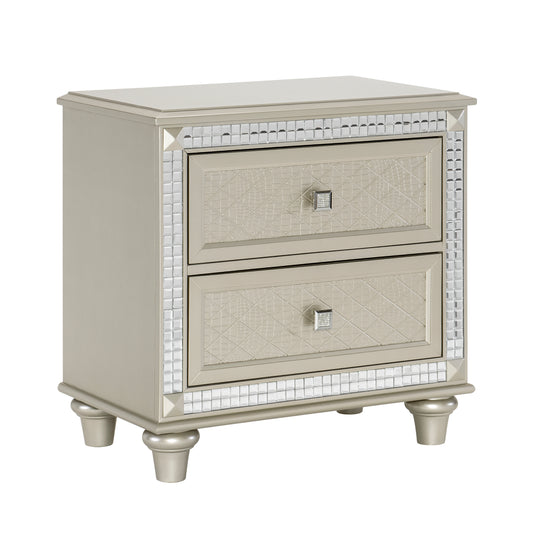 Homelegance Juliette Nightstand Champagne Finish 5844-4