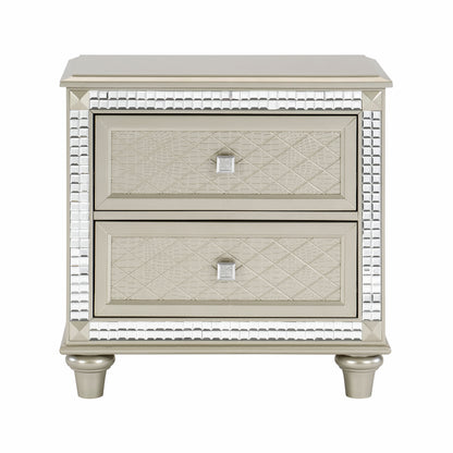 Homelegance Juliette Nightstand Champagne Finish 5844-4