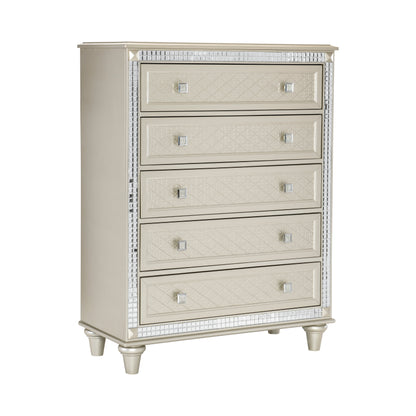 Homelegance Chest Juliette Champagne Finish with Mirror Trim 5844-9