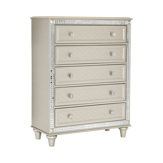 Homelegance Chest Juliette Champagne Finish with Mirror Trim 5844-9