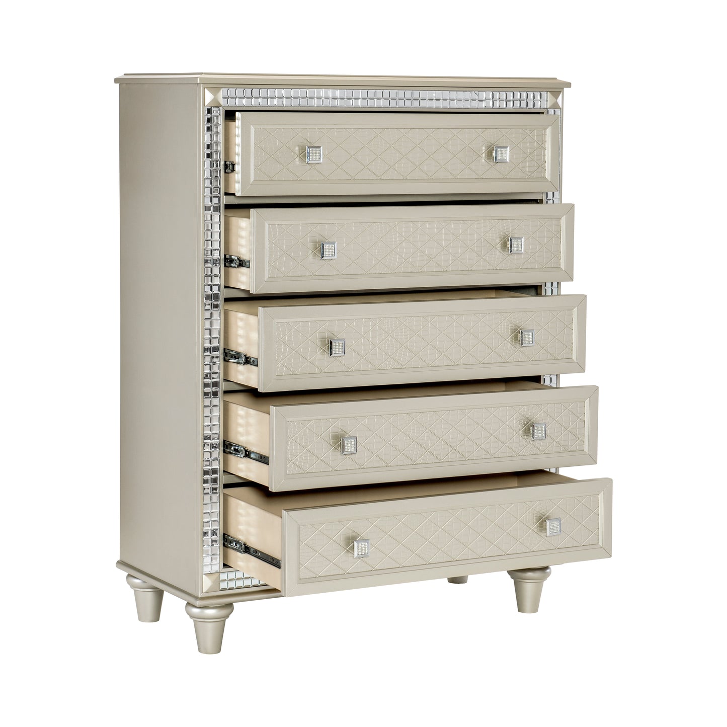 Homelegance Chest Juliette Champagne Finish with Mirror Trim 5844-9