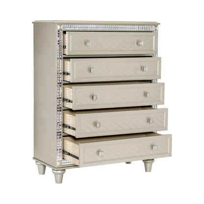 Homelegance Chest Juliette Champagne Finish with Mirror Trim 5844-9