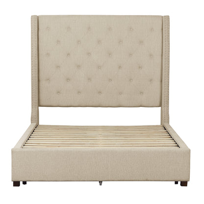 Homelegance Fairborn Queen Bed Beige with Storage Drawers 5877BE-1DW