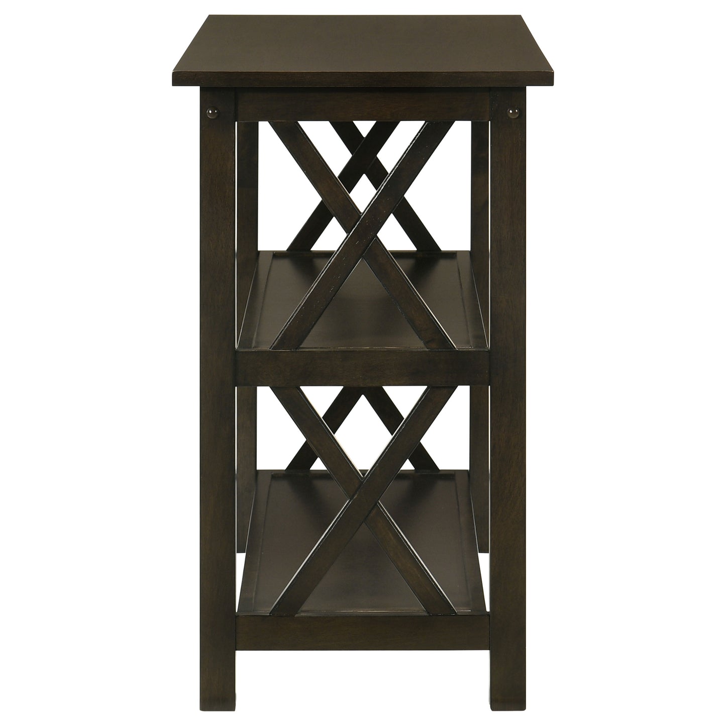 Rachelle 2-shelf Wood Entryway Console Table Deep Merlot