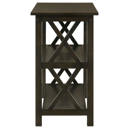 Rachelle 2-shelf Wood Entryway Console Table Deep Merlot