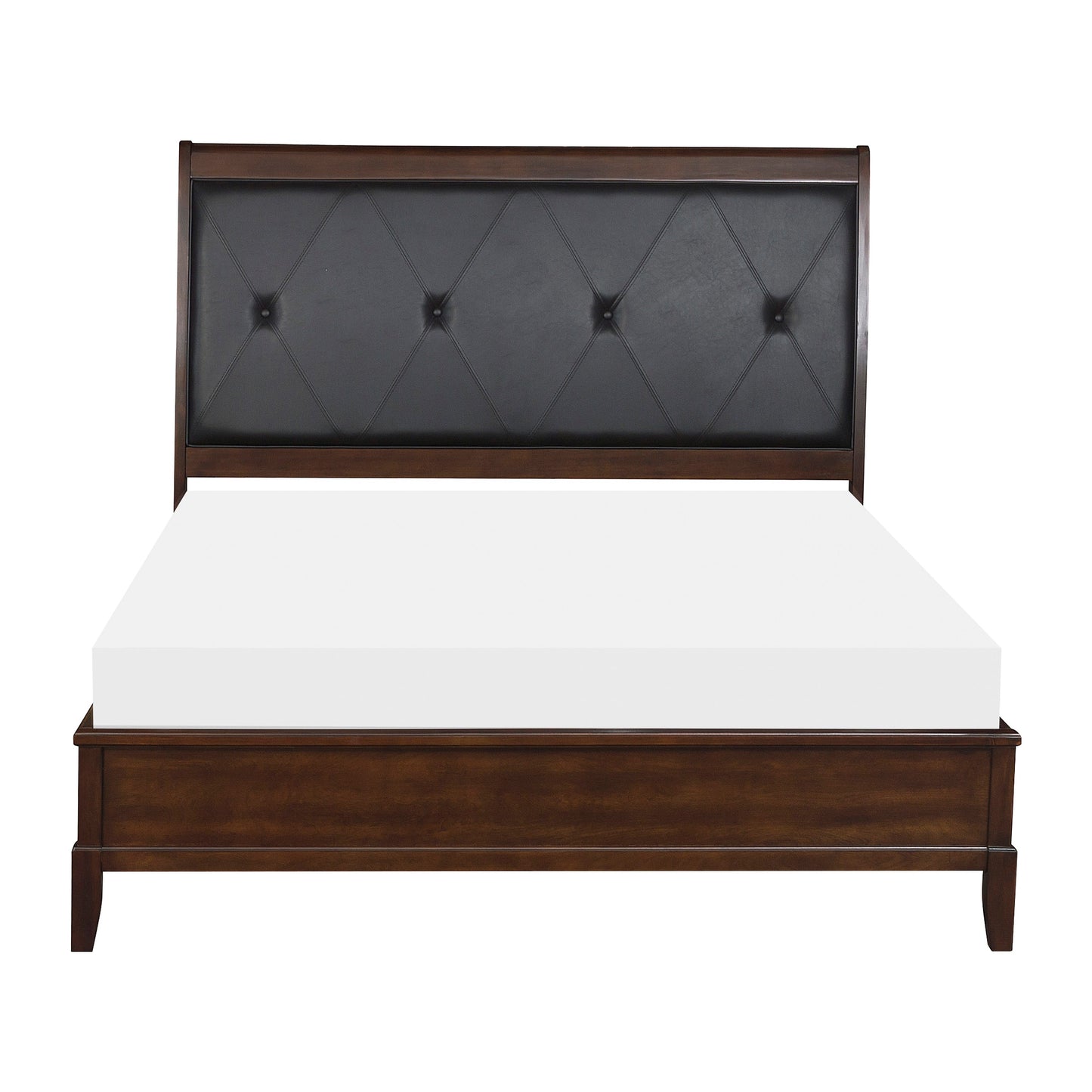Homelegance Queen Bed Cotterill Dark Cherry Finish 1730-1