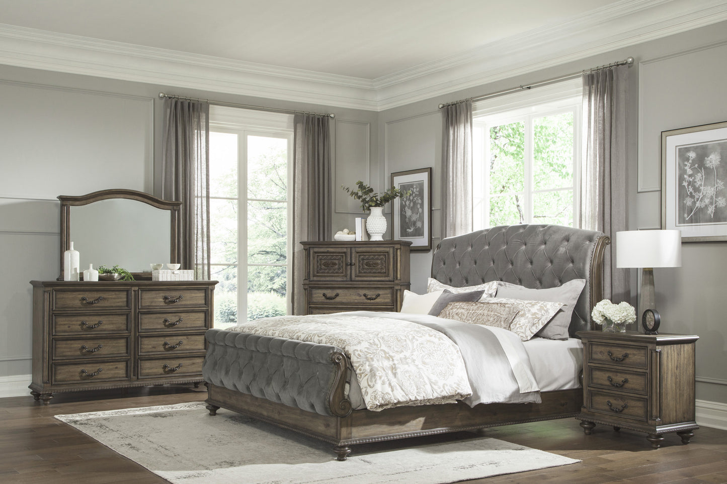 Homelegance Chest Rachelle Weathered Pecan Finish 1693-9
