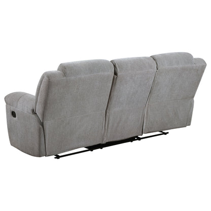 Gilson 3-piece Chenille Upholstered Sofa Set Grey