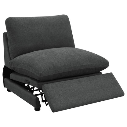 Collins Modular Power Armless Recliner Dark Grey