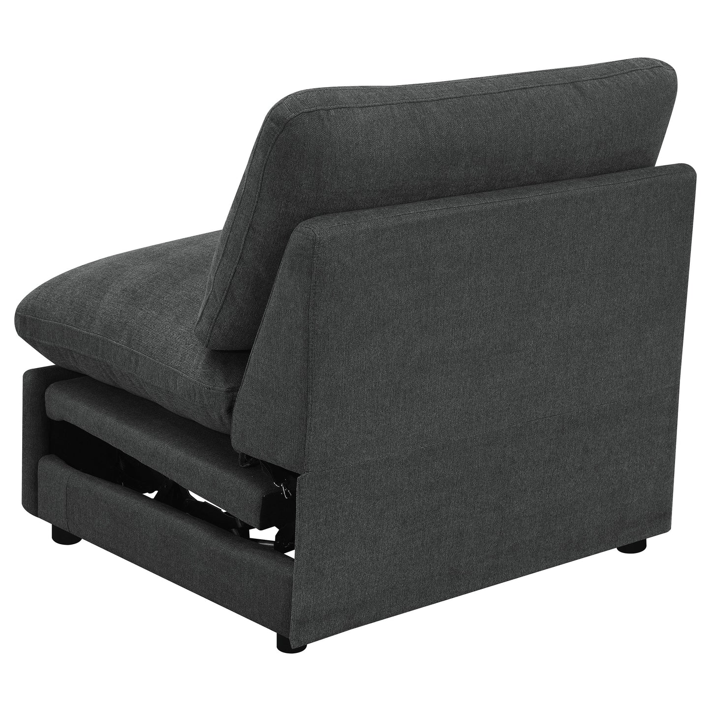Collins Modular Power Armless Recliner Dark Grey