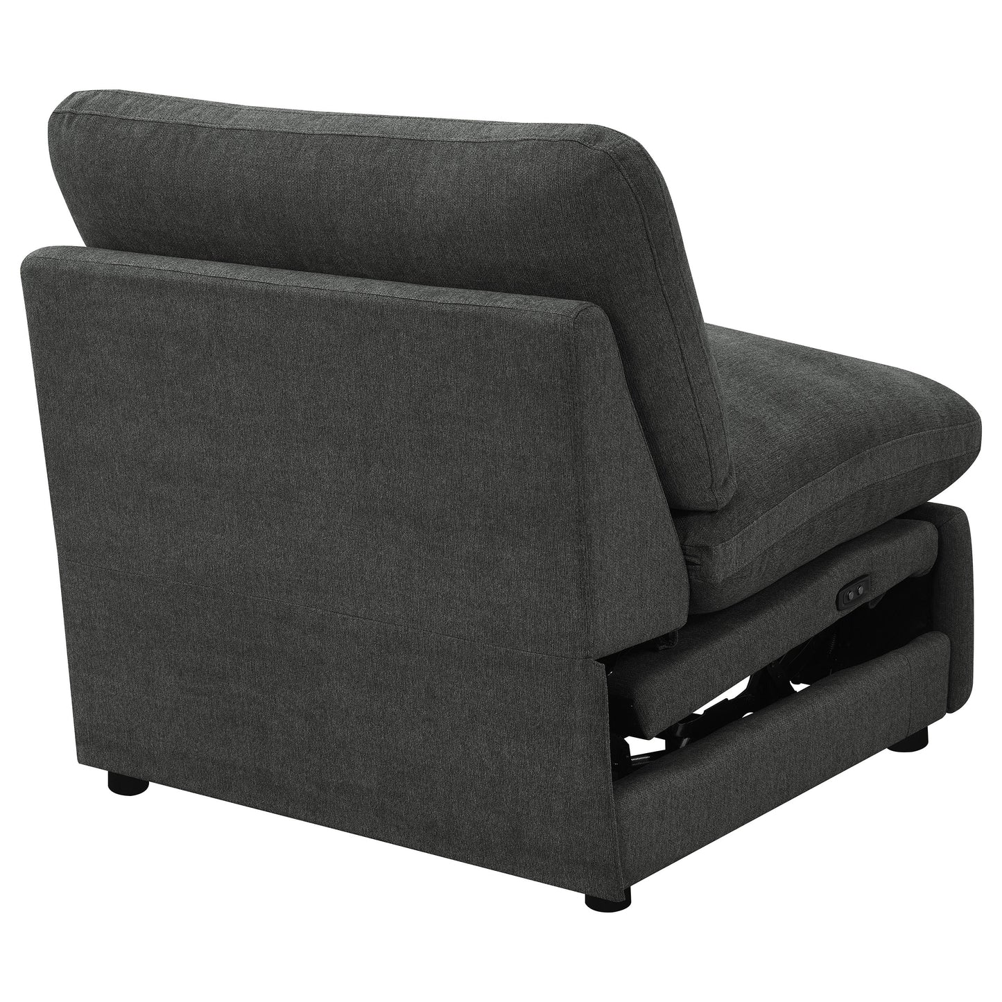 Collins Modular Power Armless Recliner Dark Grey