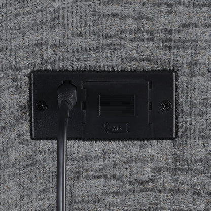 Bahrain Upholstered Armless Recliner Charcoal