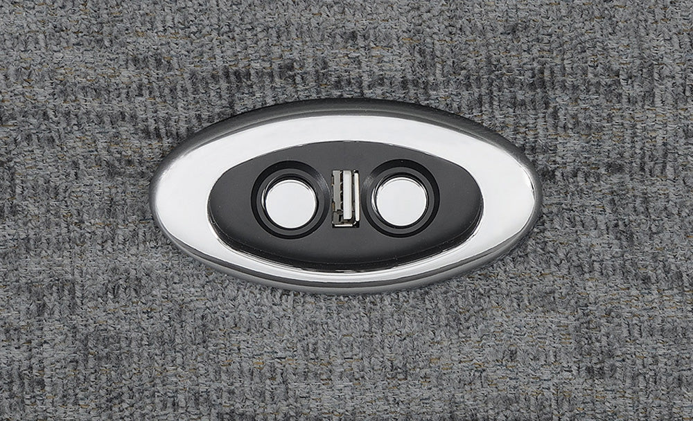 Bahrain Upholstered RAF Power Recliner Charcoal