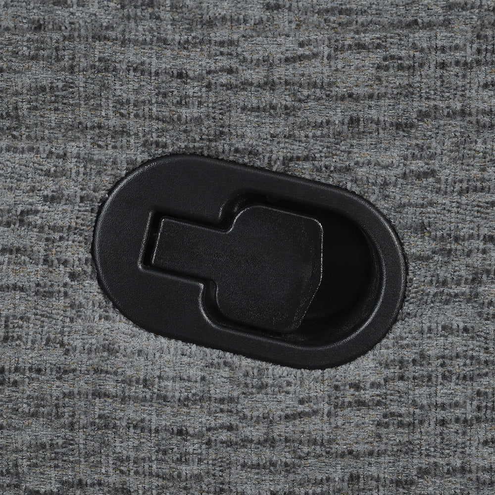 Bahrain Upholstered RAF Recliner Charcoal