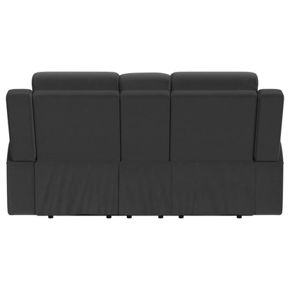 Brentwood Upholstered Reclining Loveseat Dark Charcoal