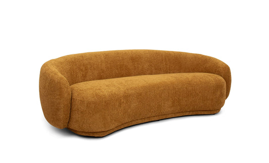 Divani Casa Andrew Modern Orange Fabric Sofa