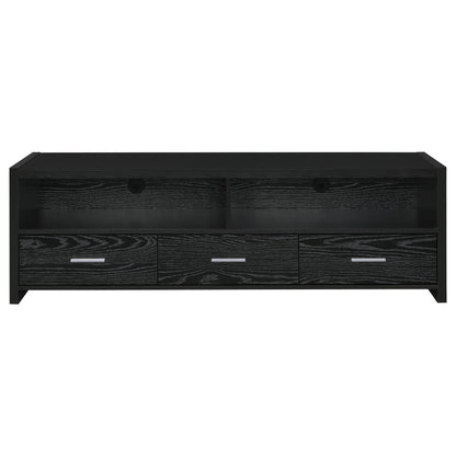 Alton 3-drawer Engineered Wood 62" TV Stand Black Oak