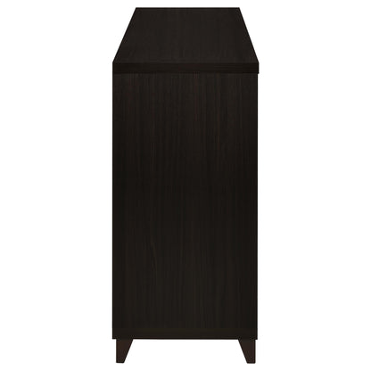 Lewes 2-door Engineered Wood 60" TV Stand Cappuccino