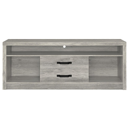 Burke 3-piece 59" TV Entertainment Center Grey Driftwood