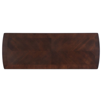 Dixon Wood Entryway Console Table with Shelf Cappuccino