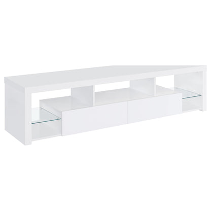 Jude 3-piece 71" TV Entertainment Center White High Gloss