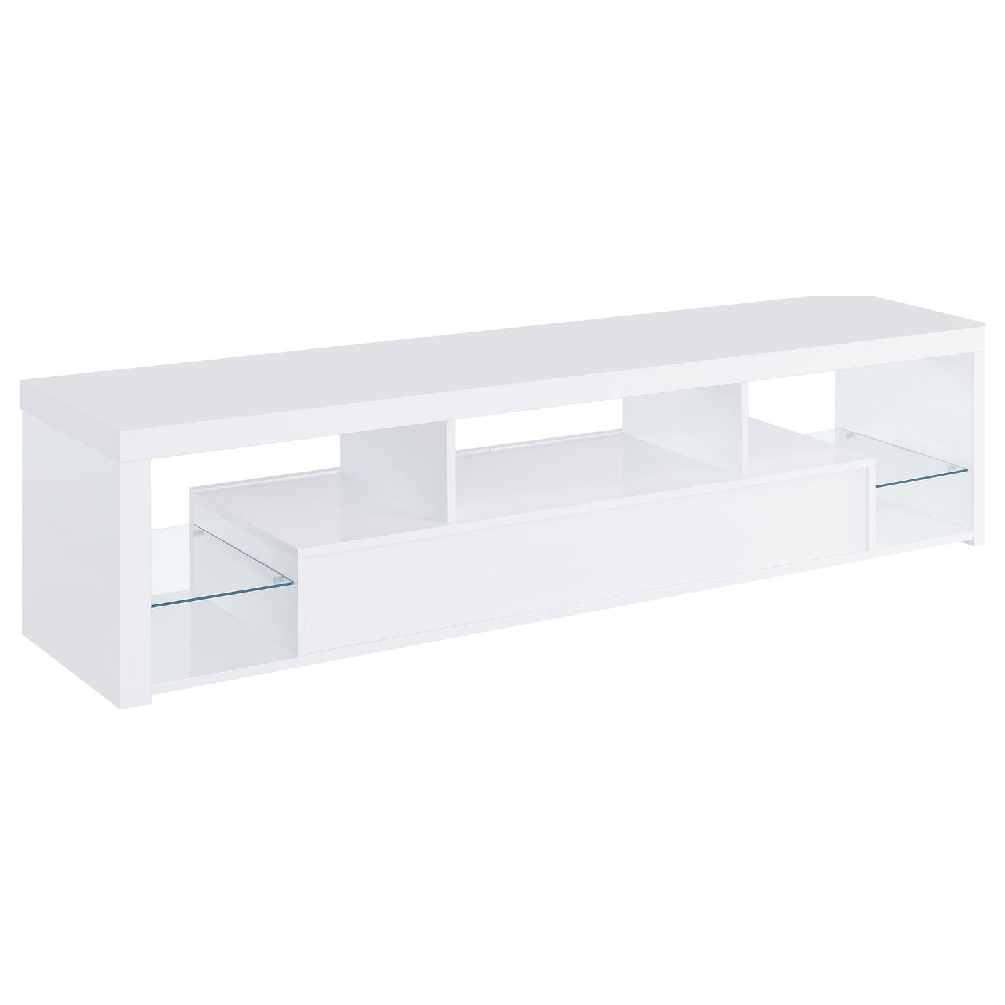 Jude 3-piece 71" TV Entertainment Center White High Gloss
