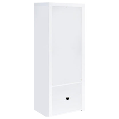 Jude 3-shelf Engineered Wood Media Tower High Gloss White
