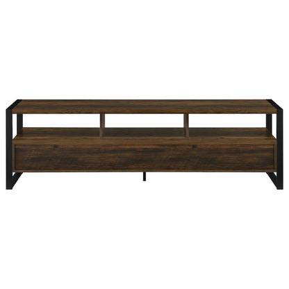 James 3-drawer Engineered Wood 71" TV Stand Dark Pine