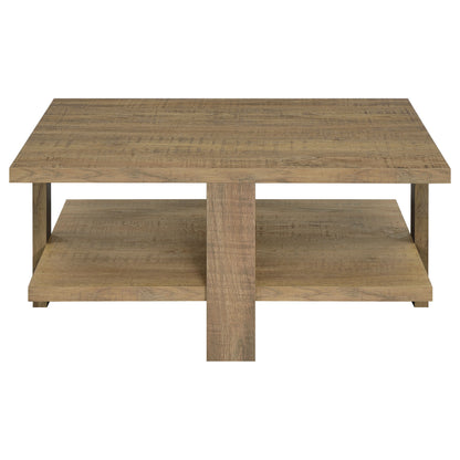Dawn Square Engineered Wood Coffee Table Mango Brown
